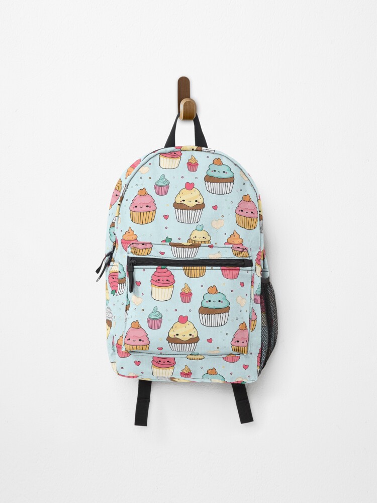 Thumbnail 1 of 3, Backpack, cute cupcake seamless designed and sold by NatthyDesign.