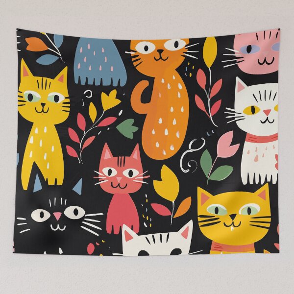 Item preview, Cartoon Cats designed and sold by Ou-SunShine.