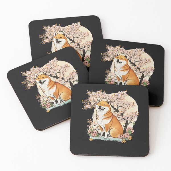 Item preview, Shiba Inu Dog, Cherry Blossom Moon, Dog Lover  designed and sold by Logiamerch.