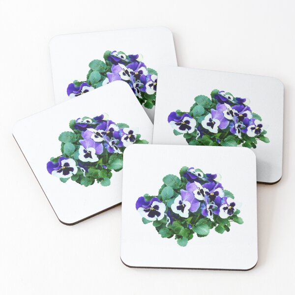 Item preview, Bunch of Purple and White Pansies designed and sold by Susan Savad.