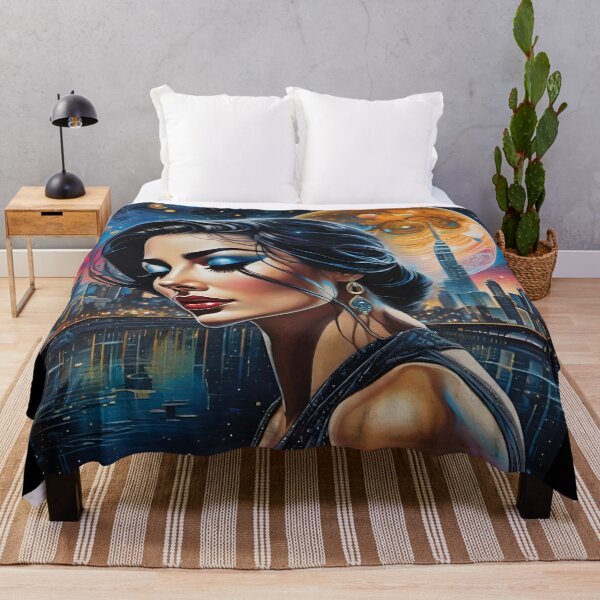 Item preview, Ethereal Noir Weeping City Woman - Surrealism Art 34 designed and sold by Benito Del Ray.