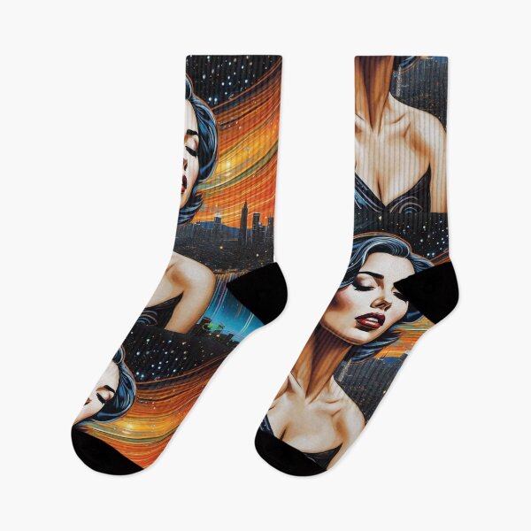 Item preview, Ethereal Noir Starlight City Mujer - Surrealismo Arte 35 designed and sold by Benito Del Ray.