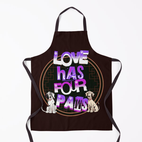 Item preview, Love Has Four Paws - Dog Slogan designed and sold by Wolfheartart.