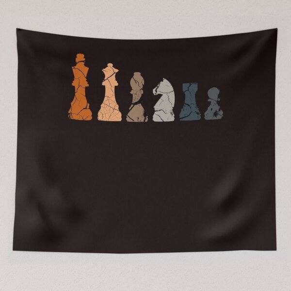 Item preview, Vintage Retro Chess Pieces for Chess lovers and Chess Players  designed and sold by JASONNICHO.
