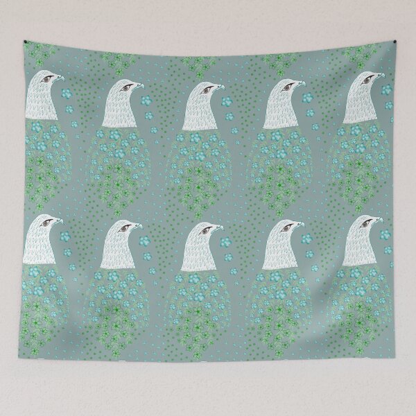 Item preview, Forest Bird Land - grey designed and sold by SerahO.