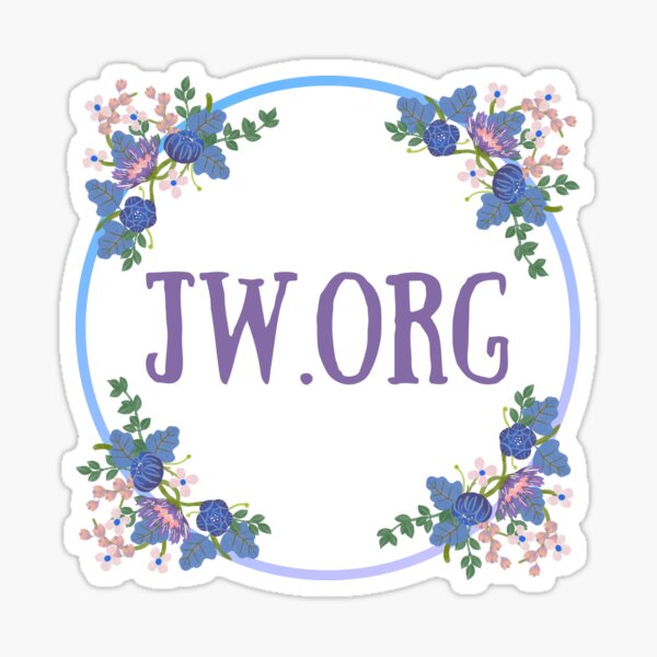 Item preview, JW.org | Blue and Lavender Flowers designed and sold by JWBonneNouvelle.