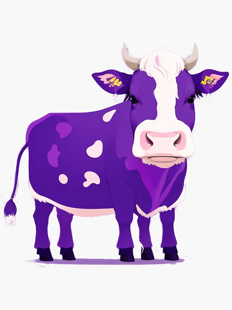 Purple cow Art Print for Sale by JaimyE