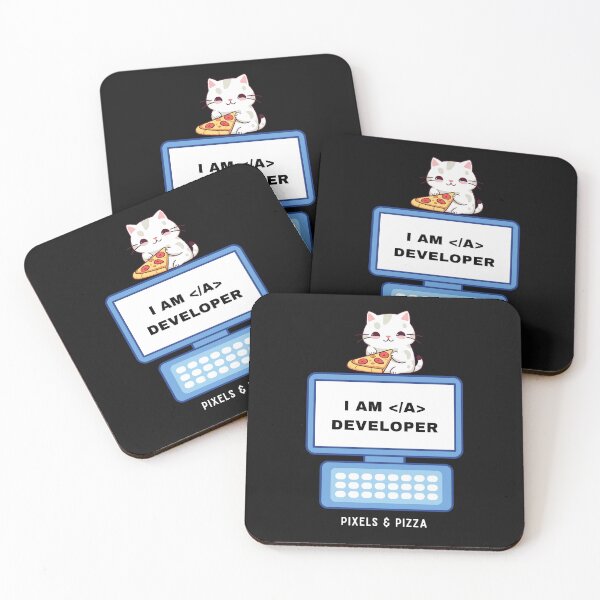 Item preview, Coder humour Designer life - Pixels and Pizza designed and sold by GiftMonkey.