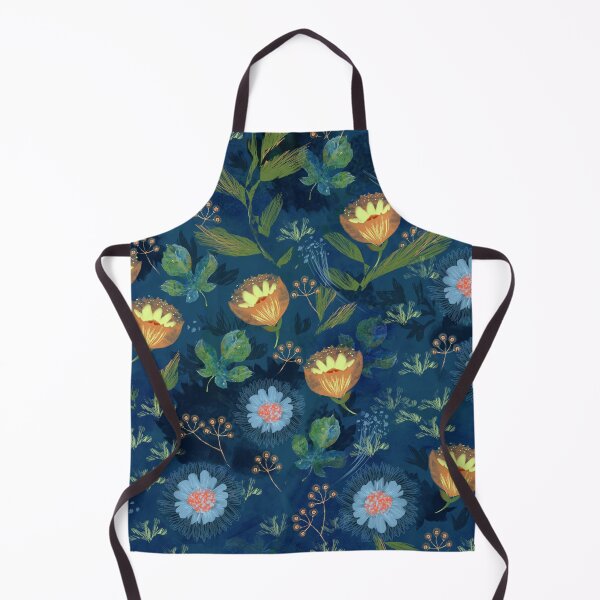 Item preview, Beautiful blue, yellow and green floral pattern designed and sold by Mary Jane Lange.
