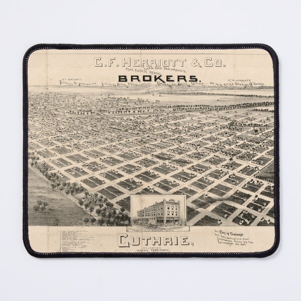 Item preview, Guthrie, Oklahoma (1890) designed and sold by allhistory.
