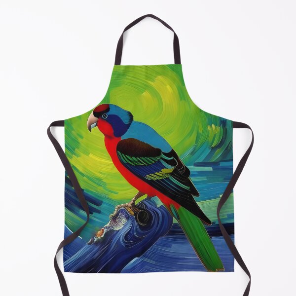 Item preview, Stylized Parakeet, impasto, Ai Generated Art designed and sold by ACC .