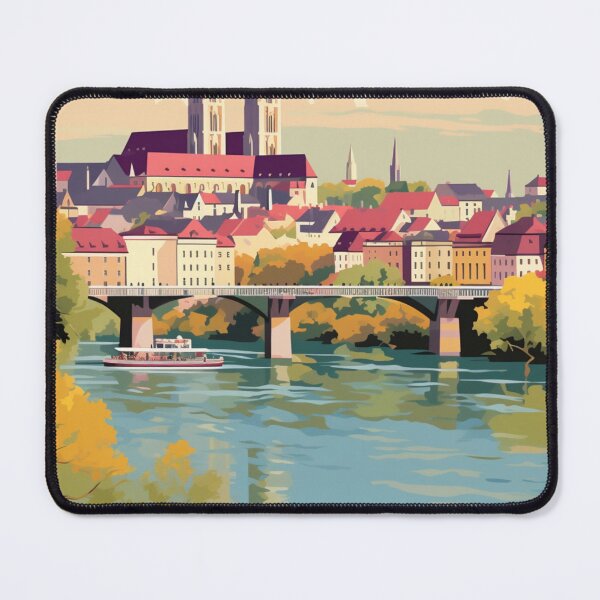 Item preview, A Vintage Travel Illustration of Regensburg - Germany designed and sold by GoodOldVintage.