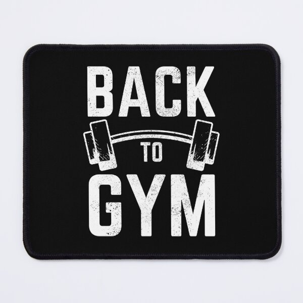 Item preview, Back To GYM Funny Distressed Barbell Weightlifting Workout designed and sold by YoungESC.