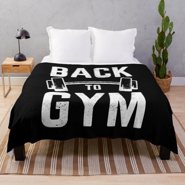 Item preview, Back To GYM Funny Distressed Barbell Weightlifting Workout designed and sold by YoungESC.
