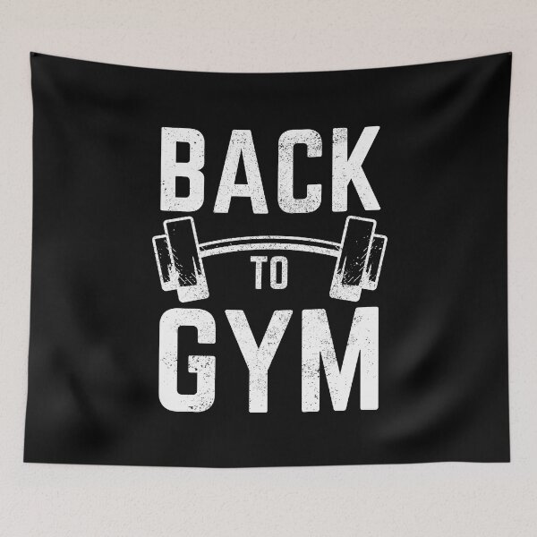 Item preview, Back To GYM Funny Distressed Barbell Weightlifting Workout designed and sold by YoungESC.