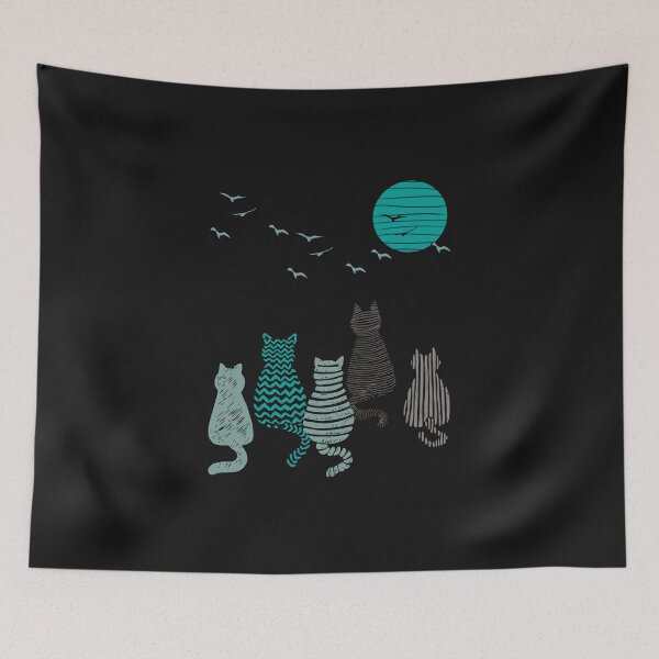 Item preview, Abstract Cats Watching Birds designed and sold by XSYS.