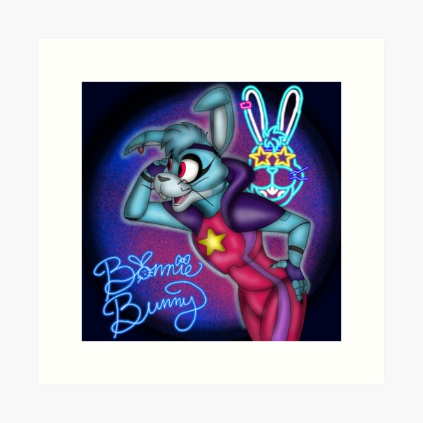 Buy FNAF Glamrock Bonnie V2 5x7in Art Print Online in India 