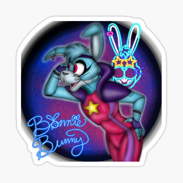 Bonnie Bowl FNAF Freddy Videogame Ruin DLC Bowling Sticker for