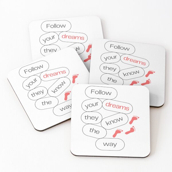 Item preview, FOLLOW YOUR DREAMS AND GOALS MOTIVATIONAL QUOTE  designed and sold by By-Me-Shopping.