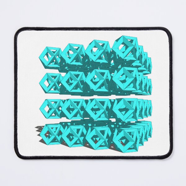 Item preview, 64 levitating turquoise geometries designed and sold by m-yoga-store.