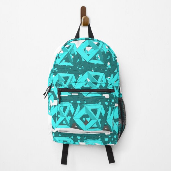 Item preview, 64 levitating turquoise geometries designed and sold by Whimsy Trail Co.