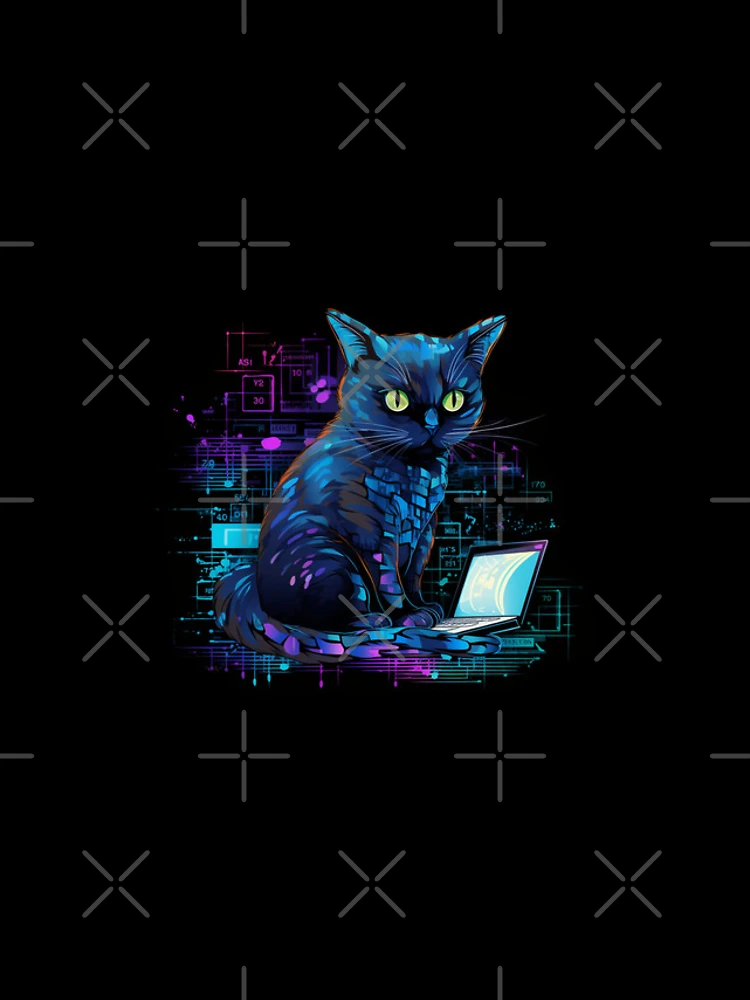 Thumbnail 4 of 4, Samsung Galaxy Phone Case, Cat hacker, Programmer coder - developer programming coding designed and sold by Mateusz Majcherek.