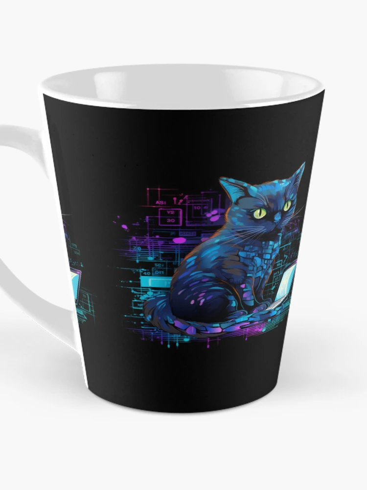 Thumbnail 3 of 4, Coffee Mug, Cat hacker, Programmer coder - developer programming coding designed and sold by Mateusz Majcherek.