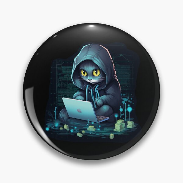 Item preview, Cat hacker, Programmer coder - developer programming coding designed and sold by Mateusz Majcherek.