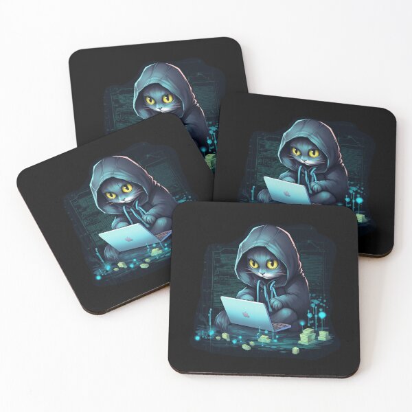 Item preview, Cat hacker, Programmer coder - developer programming coding designed and sold by Mateusz Majcherek.