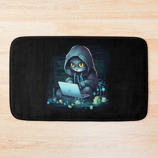 Item preview, Cat hacker, Programmer coder - developer programming coding designed and sold by Mateusz Majcherek.