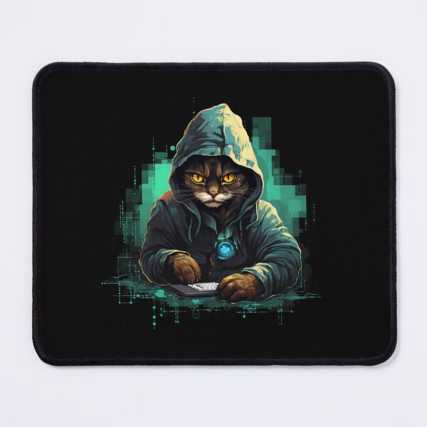 Item preview, Cat hacker, Programmer coder - developer programming coding designed and sold by Mateusz Majcherek.