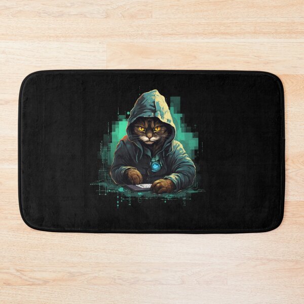 Item preview, Cat hacker, Programmer coder - developer programming coding designed and sold by Mateusz Majcherek.