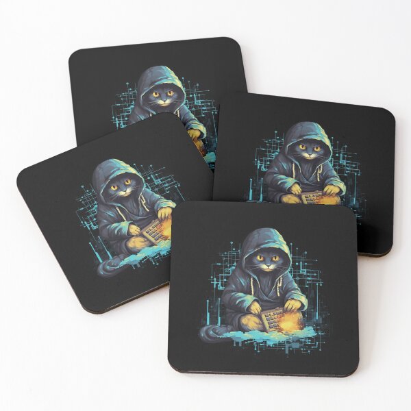 Item preview, Cat hacker, Programmer coder - developer programming coding designed and sold by Mateusz Majcherek.