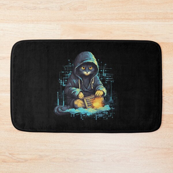 Item preview, Cat hacker, Programmer coder - developer programming coding designed and sold by Mateusz Majcherek.