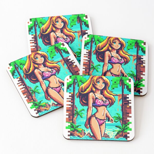 Item preview, 8bit girl, retro, old designed and sold by Chemikal1993.
