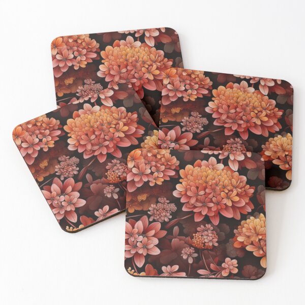 Item preview, Autumn Joy Stonecrop seamless water colour patten designed and sold by Superann8.