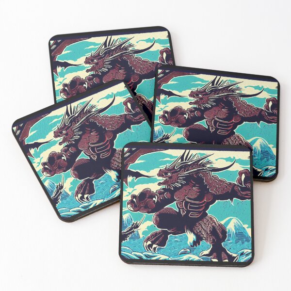 Item preview, Fantasy Kaiju Anime - Woodcut 3 designed and sold by CrankyOldDude.