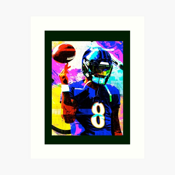  n Lamar Jackson & Michael Vick Poster Print, Wall Art