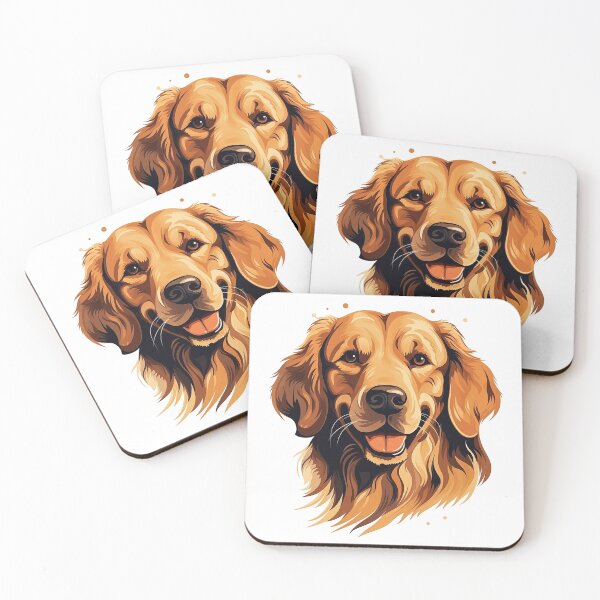 Item preview, Timeless Charm: Golden Retriever Icon Isolated on White Background designed and sold by Christian Weiss.