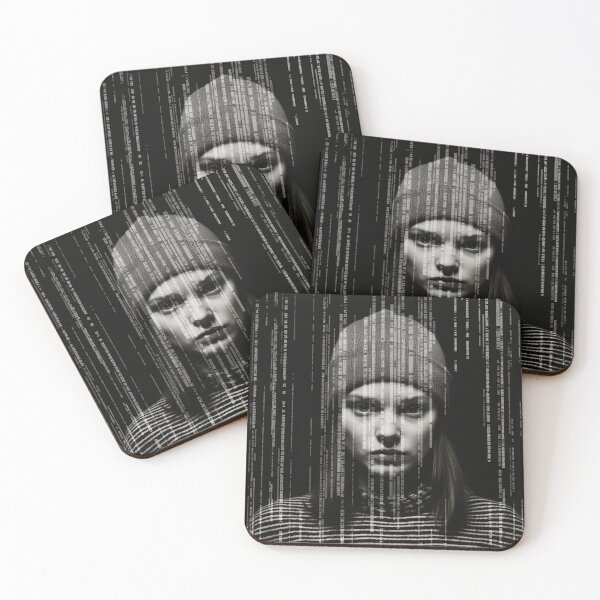Item preview, Barcode Girl, black & white designed and sold by silent-violin.