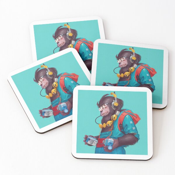 Item preview, retro ape designed and sold by 29Anomalies.