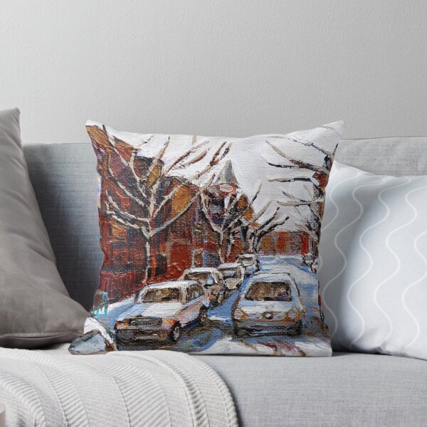 Item preview, MONTREAL ART FAIRMOUNT BAGEL IN WINTER WITH COCA COLA TRUCK PLATEAU MONTREAL STREET SCENE designed and sold by Carole  Spandau.