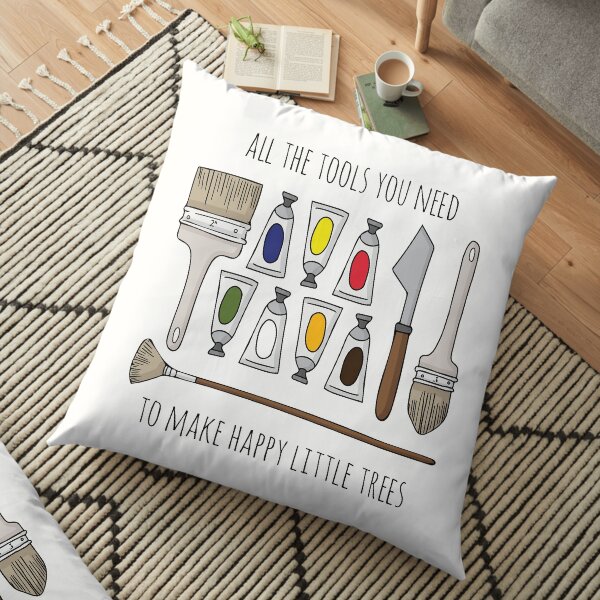 All The Tools You Need To Make Happy Little Trees Floor Pillow