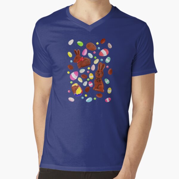 Easter Egg Bounty | Navy V-Neck T-Shirt