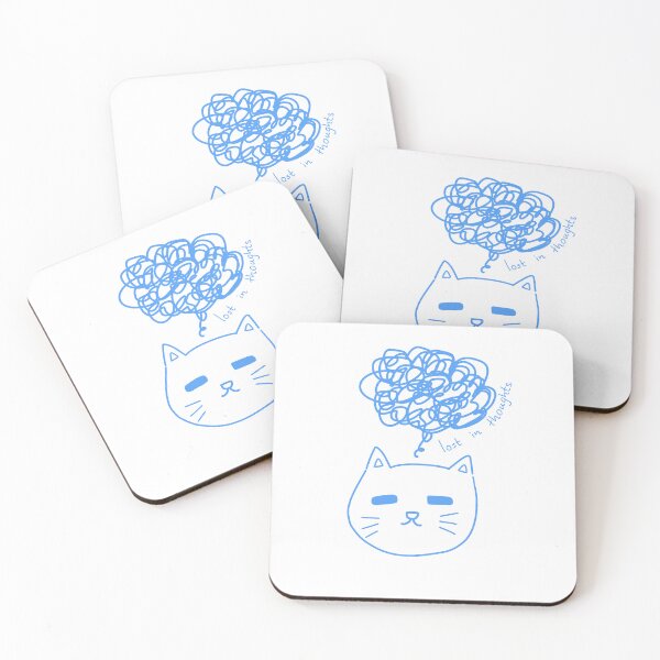 Item preview, Lost in thoughts cat(blue) designed and sold by JingArts.