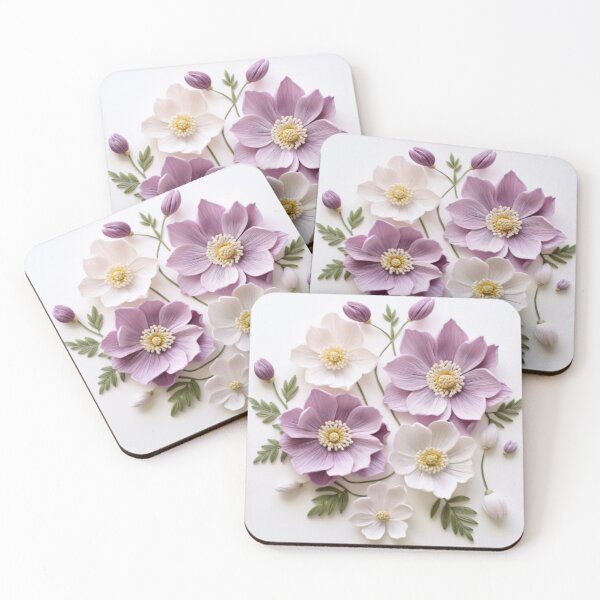 Item preview, Japanese Anemone seam less patten designed and sold by Superann8.