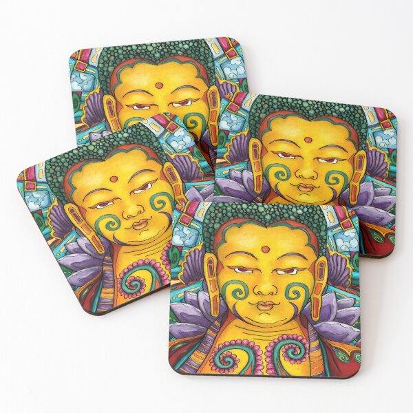 Item preview, Modern Buddha pop art painting, Colorful meditation designed and sold by NadiaChevrel.