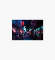 Late Night in Shinjuku's Golden Gai Art Board Print