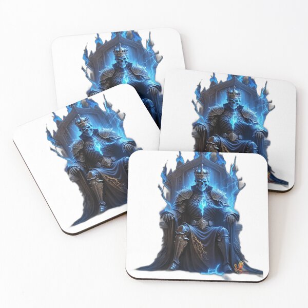 Item preview, Skeleton King Sitting on the Throne (White) designed and sold by AmaziaCo.
