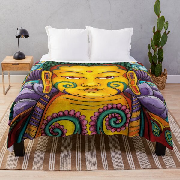 Item preview, Modern Buddha pop art painting, Colorful meditation designed and sold by NadiaChevrel.